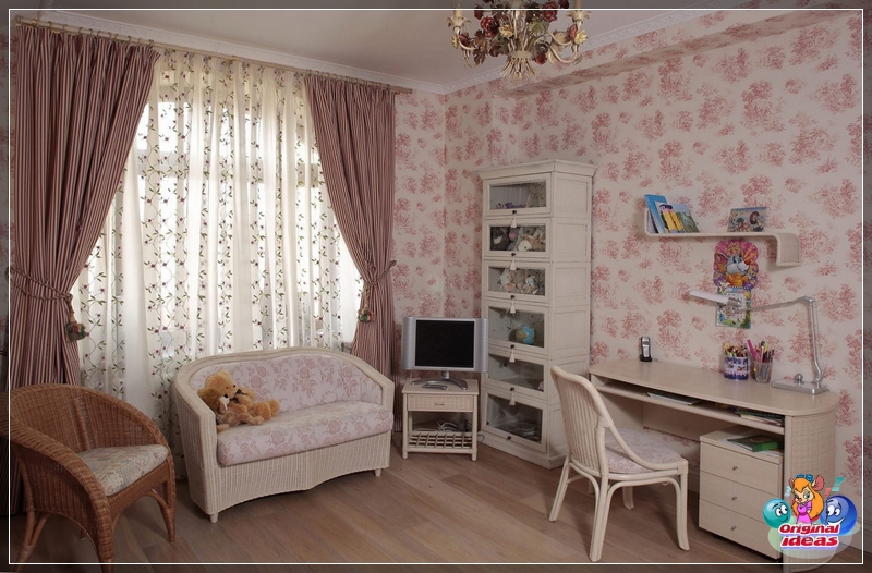 nursery Classic curtains are a win-win option, they look great in any interior, including a Provence-style nursery