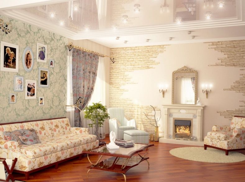 papel pintado Para decorar las paredes, puede tomar dos tipos de papel tapiz completamente diferentes
