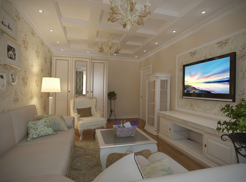 papel pintado A pesar de que la Provenza era originalmente un estilo rústico, muchos propietarios de apartamentos urbanos lo eligen para crear un interior