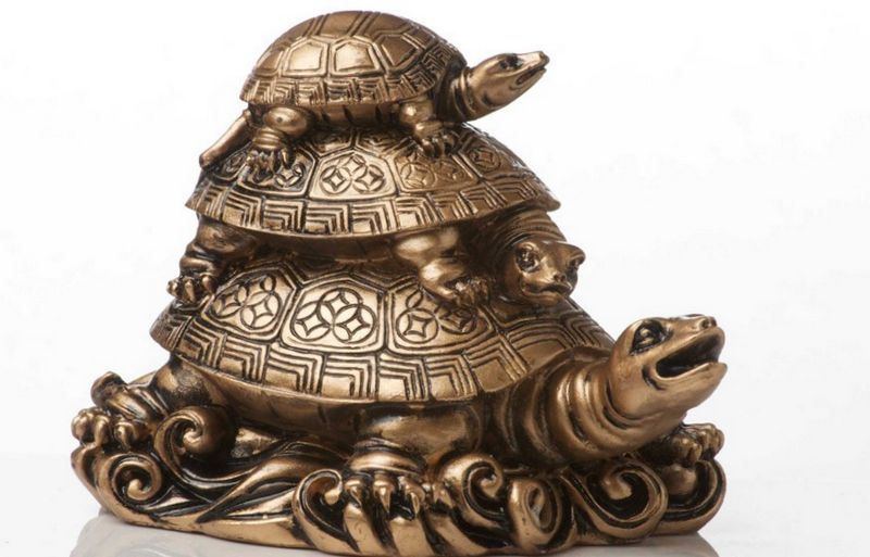 feng shui Tortugas una encima de la otra