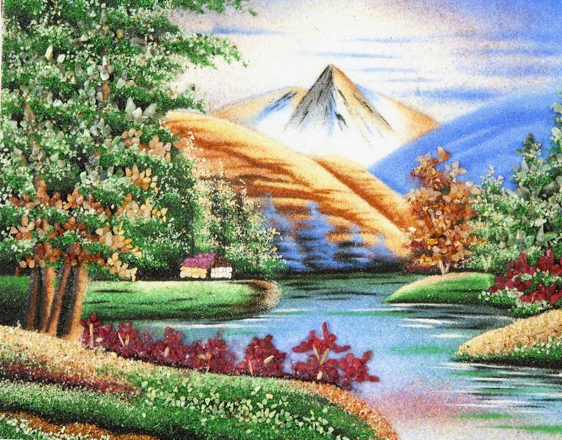 feng shui Montañas en la imagen de un cuadro de feng shui