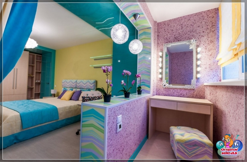 papel pintado Usando papel tapiz líquido, puede crear un interior individual brillante