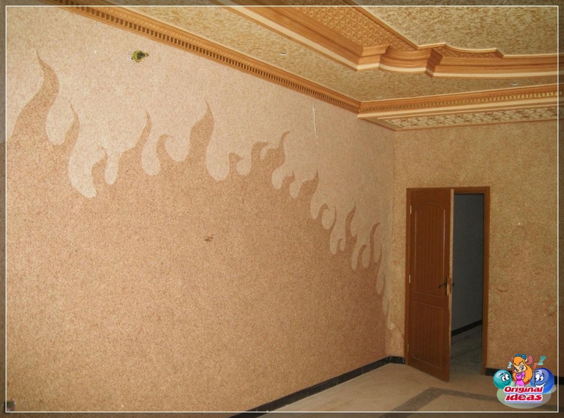 papel pintado Los tonos claros de papel tapiz líquido aumentan visualmente el espacio