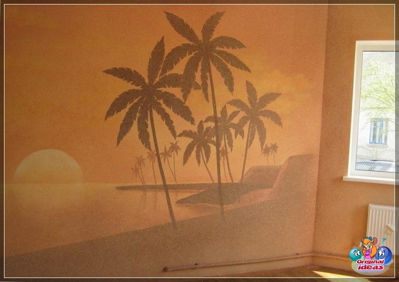 papel pintado Papel tapiz líquido con un patrón en el interior