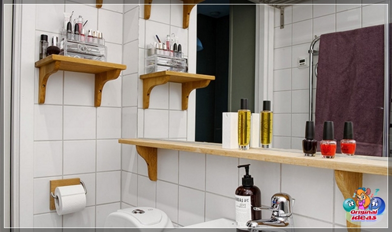 baño Estantes sobre el fregadero