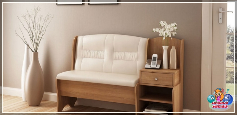 meble Sofa do przedpokoju z szufladą