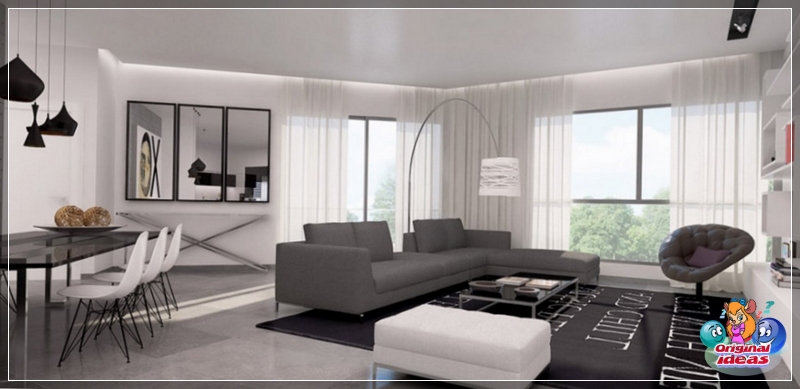 sala de estar Muebles con estilo en la sala de estar de alta tecnología
