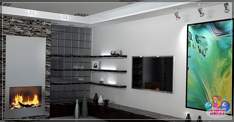 sala de estar Práctica pared de salón