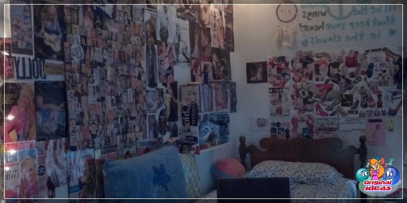 Decoración de pared con imágenes en el interior del interruptor de palanca de estilo infantil