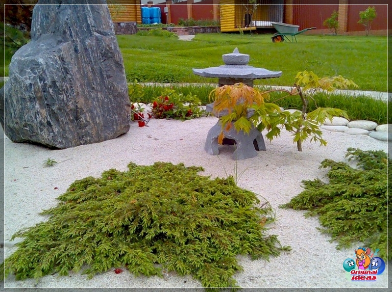 Miga decorativa en diseño de paisaje Miga decorativa en diseño de paisaje