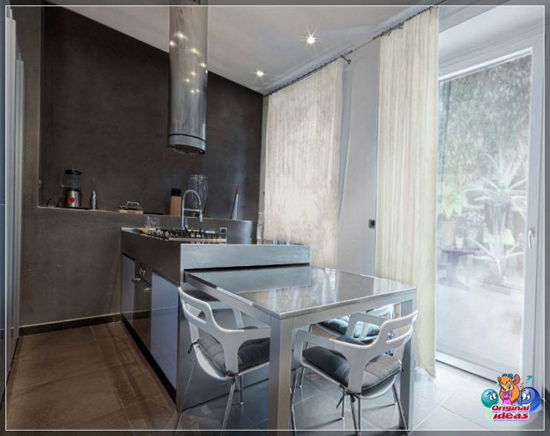 Tulle for modern kitchen