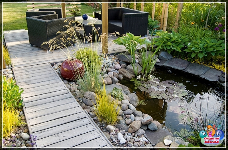 Blumengarten Hallenbad im Garten