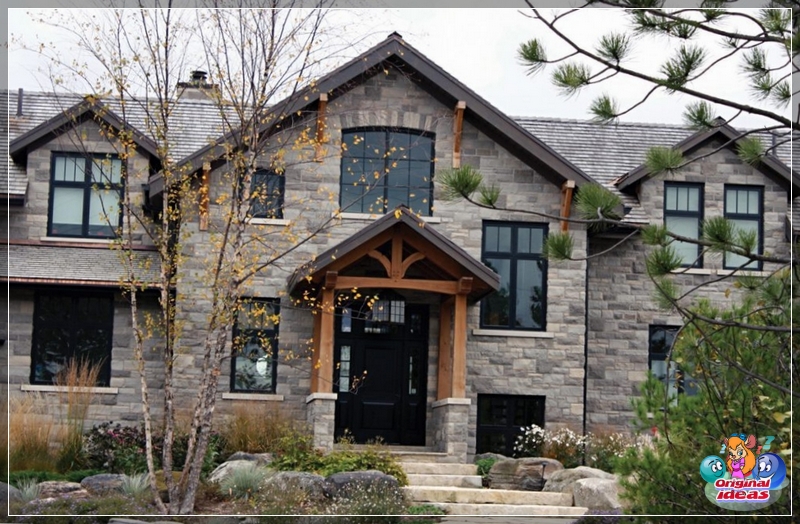 finishing the facade of a private house