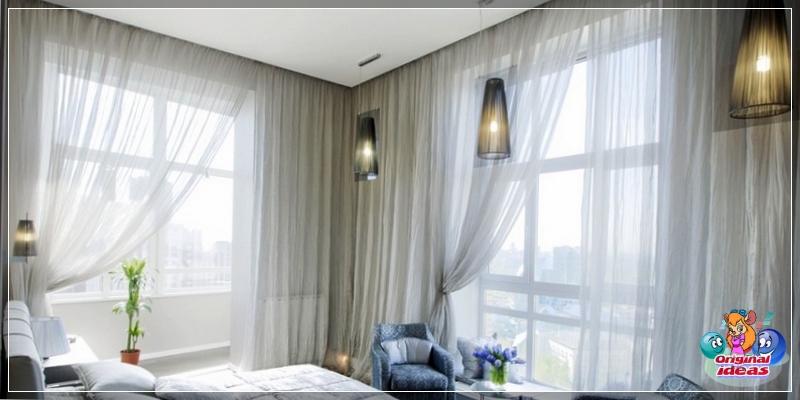 curtains in the bedroom