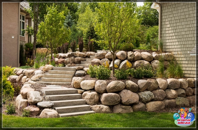 Tarasy ze ścianami oporowymi