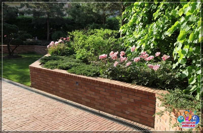 Mur oporowy z cegły