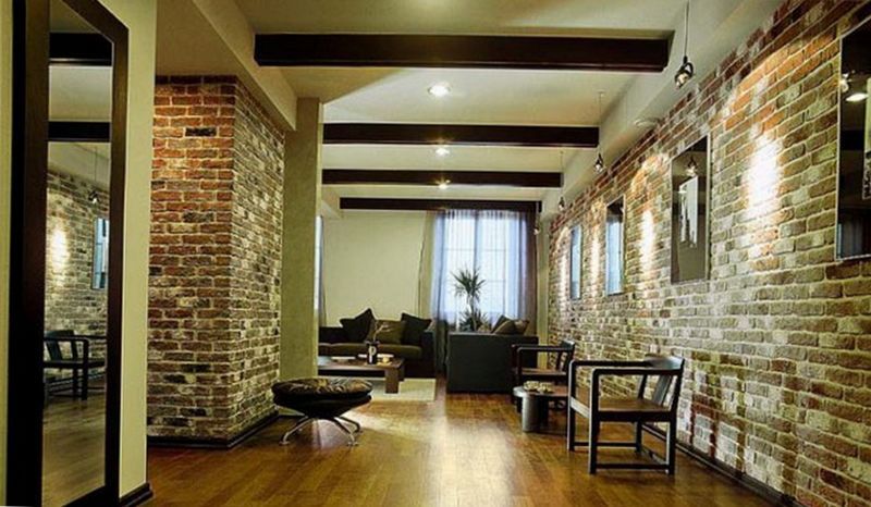 uso Añadiendo un ambiente especial a la habitación con ladrillos decorativos