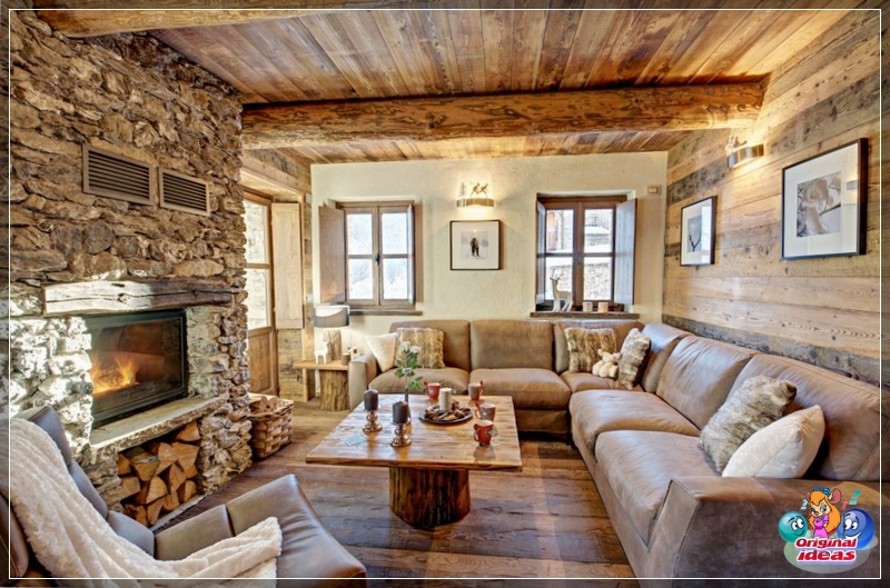 design Design inside a private chalet style village house