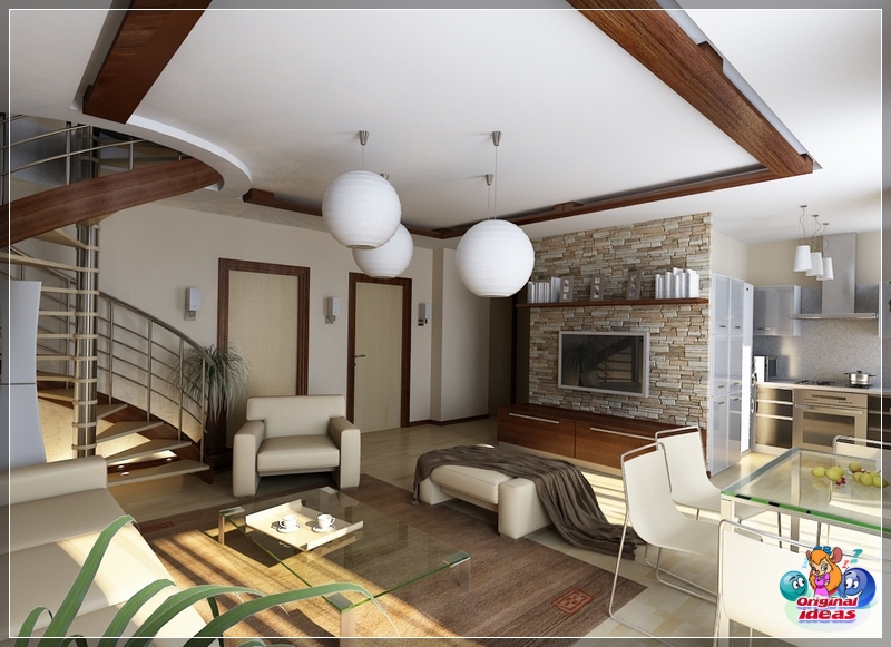 design Uniform style of interior decoration inside a private house