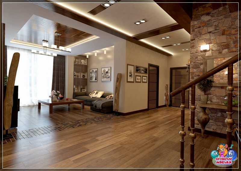 design Interior design inside a private house with decoration elements