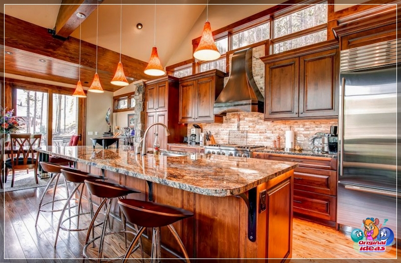 design An excellent combination of natural wood and the right lighting