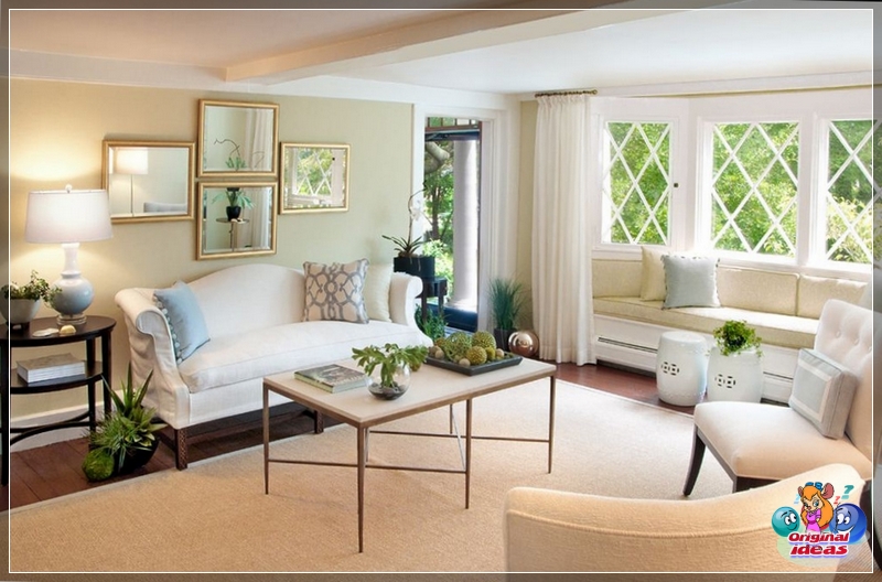 design Single color interior decoration inside a private house