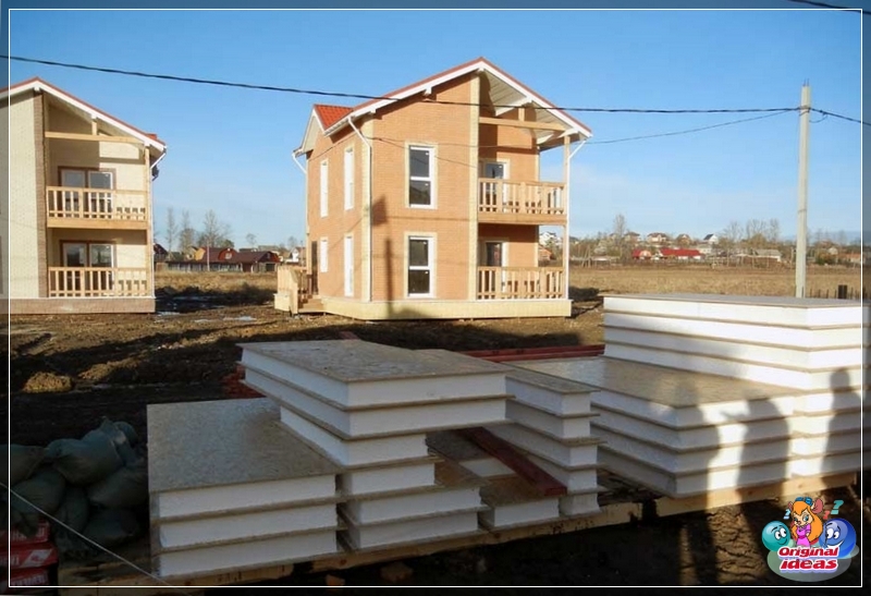 Abgedichtetes Haus aus SIP-Panels