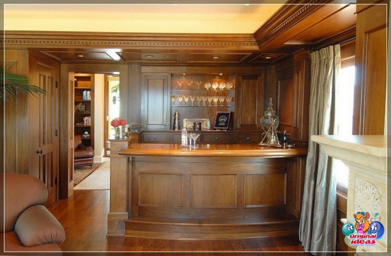 bar Exclusive bar counter in the living room interior