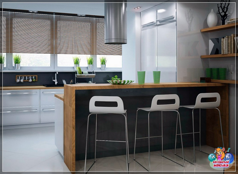 bar Bar counter between living room and kitchen