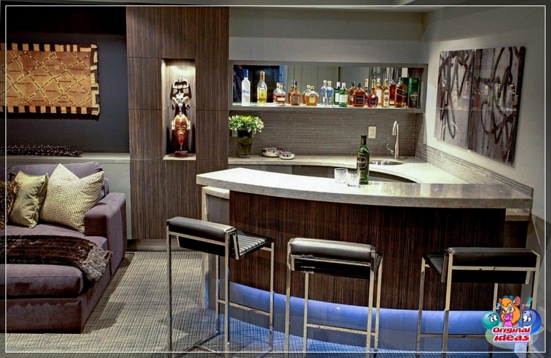 bar Bar counter in the living room for parties