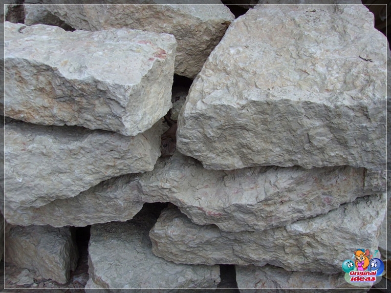 Beliebter Kalkstein für die Landschaftsgestaltung