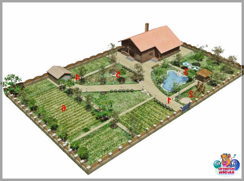 División del sitio en zonas