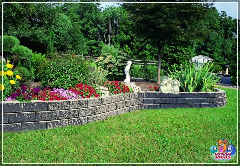 Buena iluminación del jardín ornamental