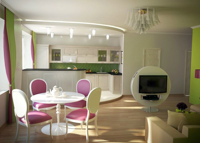 Wohnung Die Verwendung von Laminat im Inneren einer kleinen Wohnung