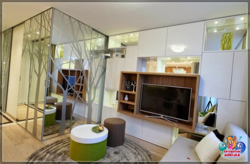 Wohnung Sehr harmonisches und komfortables Interieur der Wohnung in Chruschtschow