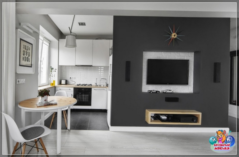 Wohnung Helle Farben, um den Raum einer Wohnung in Chruschtschow zu vergrößern
