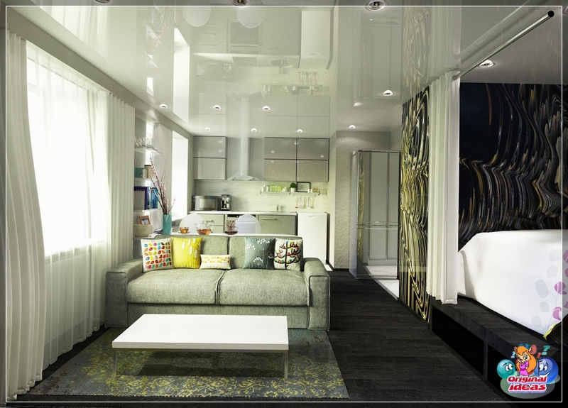 Wohnung Stilvolles und funktionales Design einer kleinen Wohnung