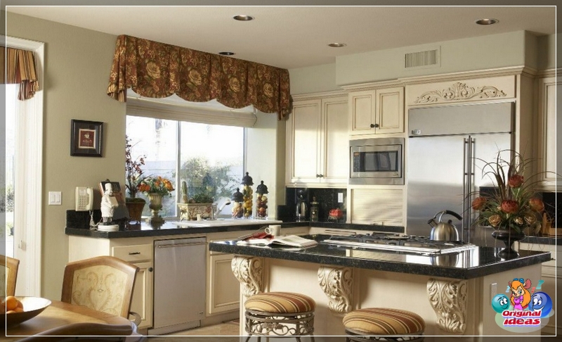 cortina La decoración de ventanas crea la impresión de unidad de estilo y armonía