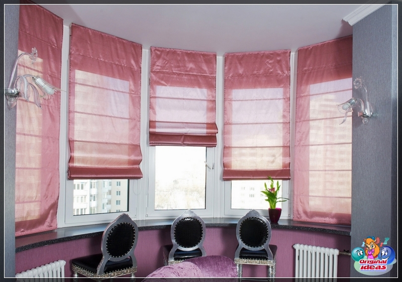 Persianas romanas en el interior