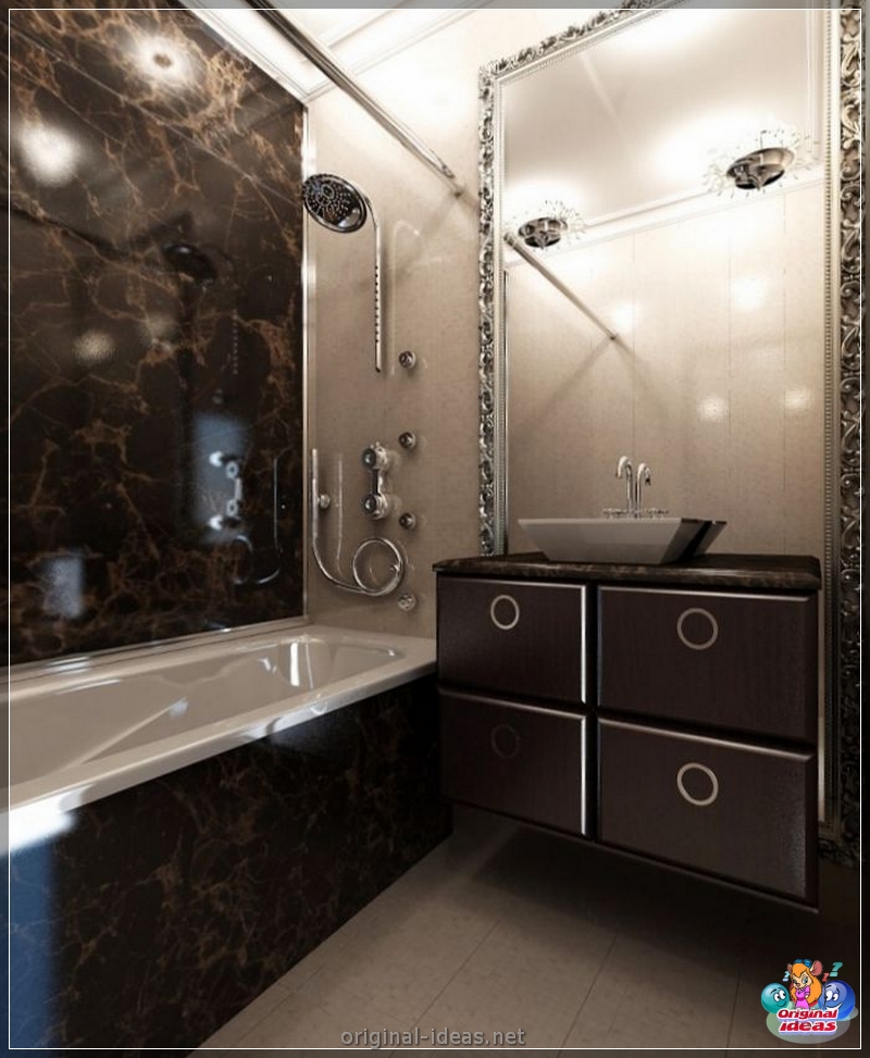 Walls in the bathroom - 115 photos of beautiful options for decoration of bathrooms (walls) Walls in the bathroom - 115 photos of beautiful options for decoration of bathrooms