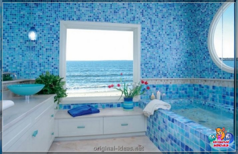 Walls in the bathroom - 115 photos of beautiful options for decoration of bathrooms (bathroom) Walls in the bathroom - 115 photos of beautiful options for decoration of bathrooms