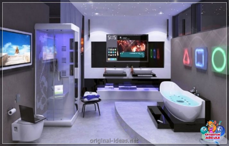 Salle de bain moderne: 95 photos des meilleures idées de design 2023 (bain) Salle de bain moderne: 95 photos des meilleures idées de design 2023