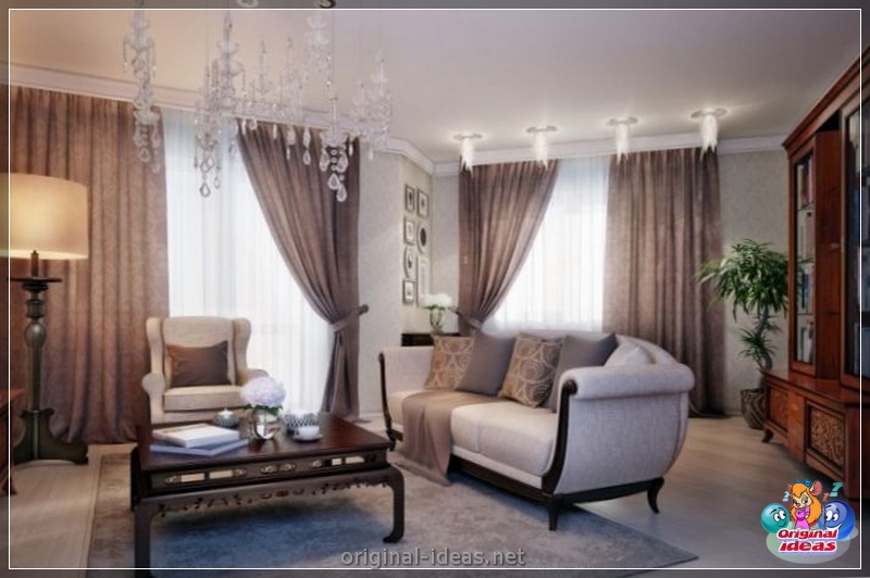 Sala de estar com duas janelas: 120 fotos das melhores idéias de design modernas e segredos de design elegante (janelas) Sala de estar com duas janelas: 120 fotos das melhores idéias de design modernas e segredos de design elegante