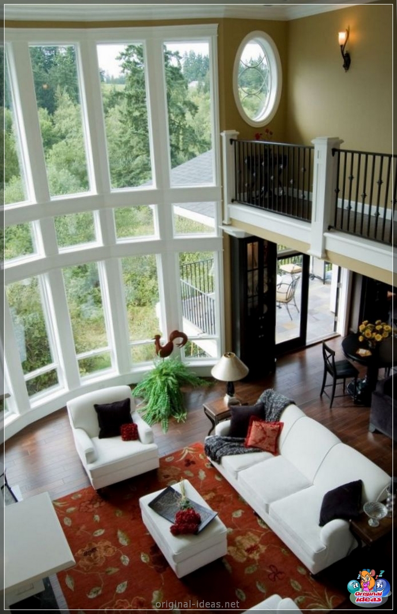 Sala de estar com duas janelas: 120 fotos das melhores idéias de design modernas e segredos de design elegante (estar) Sala de estar com duas janelas: 120 fotos das melhores idéias de design modernas e segredos de design elegante