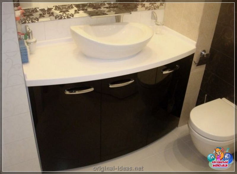 Cuggendo in bagno: 90 foto di idee eleganti di armadi sospesi e consigli per il loro posizionamento (bagno) Cuggendo in bagno: 90 foto di idee eleganti di armadi sospesi e consigli per il loro posizionamento