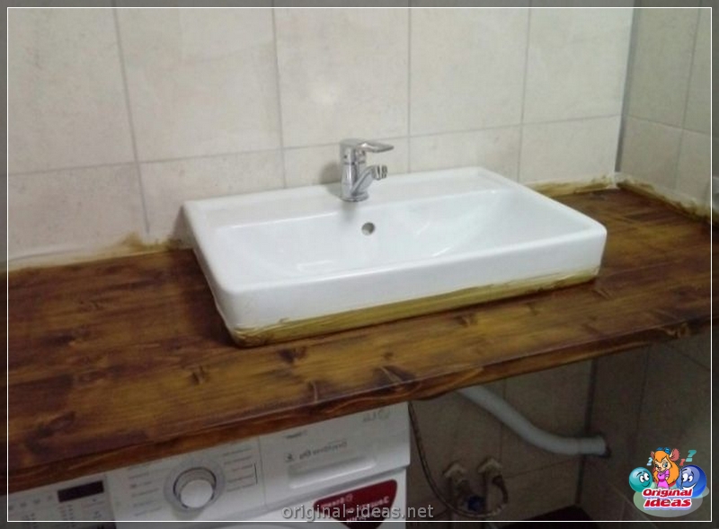 A bancada no banheiro sob a pia - opções elegantes e bonitas para usar bancadas no banheiro (85 fotos) (para) A bancada no banheiro sob a pia - opções elegantes e bonitas para usar bancadas no banheiro (85 fotos)