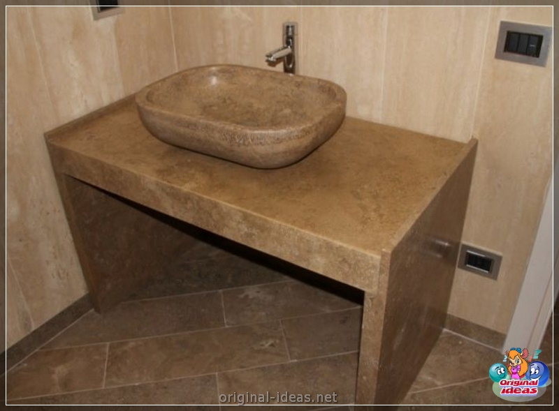 A bancada no banheiro sob a pia - opções elegantes e bonitas para usar bancadas no banheiro (85 fotos) (opções) A bancada no banheiro sob a pia - opções elegantes e bonitas para usar bancadas no banheiro (85 fotos)