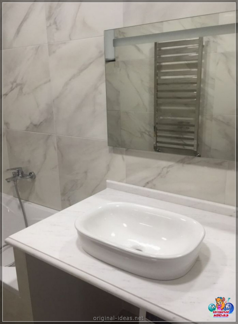 A bancada no banheiro sob a pia - opções elegantes e bonitas para usar bancadas no banheiro (85 fotos) (bonitas) A bancada no banheiro sob a pia - opções elegantes e bonitas para usar bancadas no banheiro (85 fotos)
