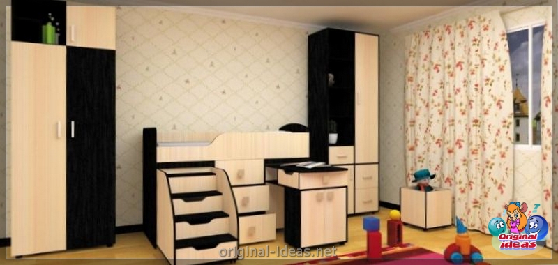 Conjunto de móveis infantis: 110 fotos de soluções e opções prontas para sua aplicação (móveis) Conjunto de móveis infantis: 110 fotos de soluções e opções prontas para sua aplicação