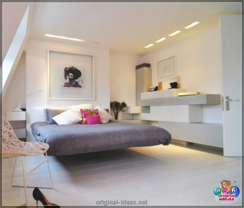 Prateleiras no quarto: 125 fotos e vídeo usando prateleiras no design de um interior moderno (fotos) Prateleiras no quarto: 125 fotos e vídeo usando prateleiras no design de um interior moderno